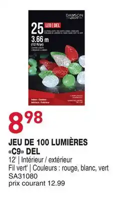 Matério JEU DE 100 LUMIÈRES C9 DEL DANSON offer