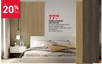 Matério PANNEAU RAINURÉ AVEC FEUTRE offer