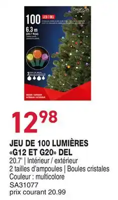 Matério JEU DE 100 LUMIÈRES G12 ET G20 DEL offer