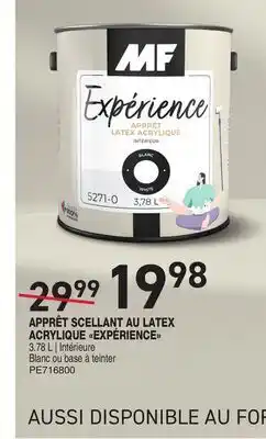 Matério APPRÊT SCELLANT AU LATEX ACRYLIQUE EXPÉRIENCE MF offer