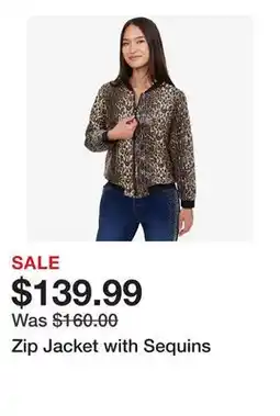 TSC Stores Zip Jacket with Sequins offer
