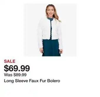 TSC Stores Long Sleeve Faux Fur Bolero offer