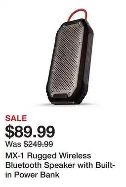 TSC Stores MX-1 Rugged Wireless Bluetooth Speaker with Built-in Power Bank offer