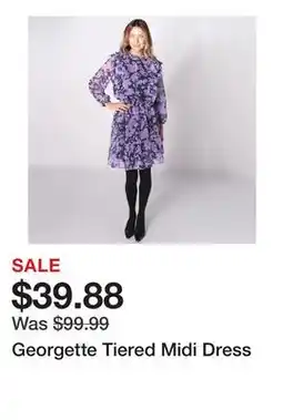 TSC Stores Georgette Tiered Midi Dress offer