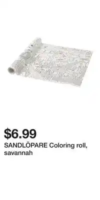 IKEA SANDLÖPARE Coloring roll, savannah offer