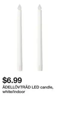 IKEA ÄDELLÖVTRÄD LED candle, white/indoor offer