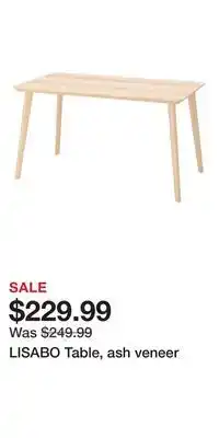 IKEA LISABO Table, ash veneer offer