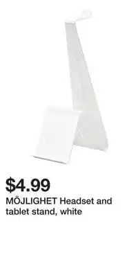 IKEA MÖJLIGHET Headset and tablet stand, white offer