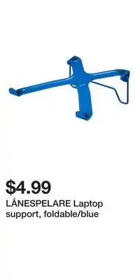 IKEA LÅNESPELARE Laptop support, foldable/blue offer
