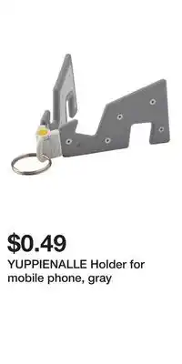 IKEA YUPPIENALLE Holder for mobile phone, gray offer