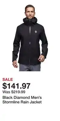 Sport Chek Black Diamond Men's Stormline Rain Jacket offer