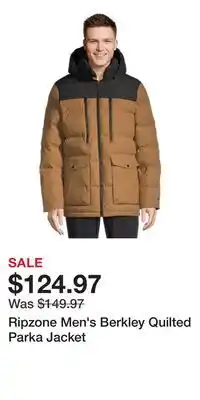 Sport Chek Ripzone Men's Berkley Quilted Parka Jacket offer