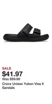 Sport Chek Crocs Unisex Yukon Visa II Sandals offer