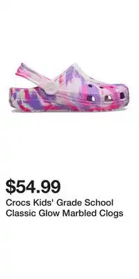 Sport Chek Crocs Kids' Grade School Classic Glow Marbled Clogs offer