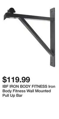 Sport Chek IBF IRON BODY FITNESS Iron Body Fitness Wall Mounted Pull Up Bar offer