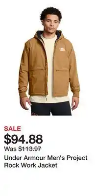 Sport Chek Under Armour Men's Project Rock Work Jacket offer