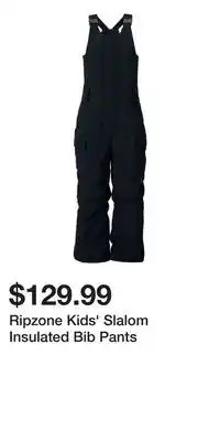 Sport Chek Ripzone Kids' Slalom Insulated Bib Pants offer