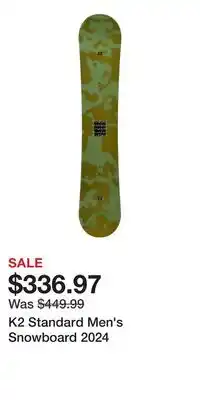 Sport Chek K2 Standard Men's Snowboard 2024 offer