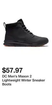 Sport Chek DC Men's Mason 2 Lightweight Winter Sneaker Boots offer