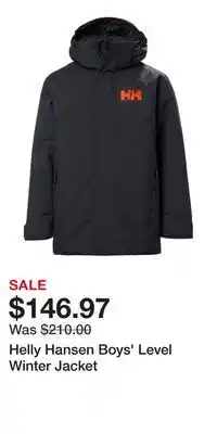 Sport Chek Helly Hansen Boys' Level Winter Jacket offer