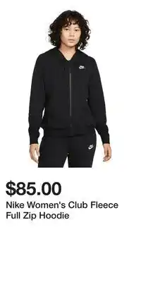 Sport Chek Nike Women's Club Fleece Full Zip Hoodie offer