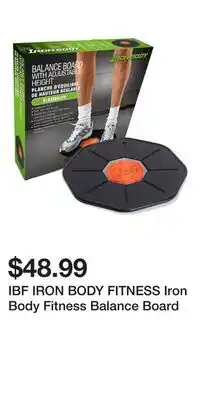 Sport Chek IBF IRON BODY FITNESS Iron Body Fitness Balance Board offer