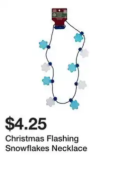 Dollarama Christmas Flashing Snowflakes Necklace offer