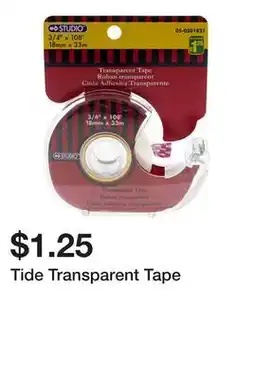 Dollarama Tide Transparent Tape offer