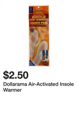 Dollarama Dollarama Air-Activated Insole Warmer offer