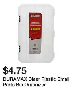 Dollarama DURAMAX Clear Plastic Small Parts Bin Organizer offer
