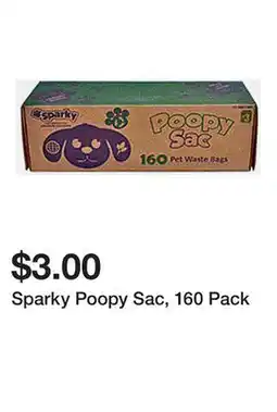 Dollarama Sparky Poopy Sac, 160 Pack offer