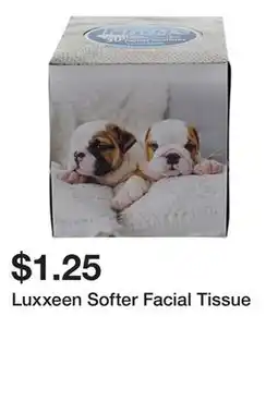 Dollarama Luxxeen Softer Facial Tissue offer