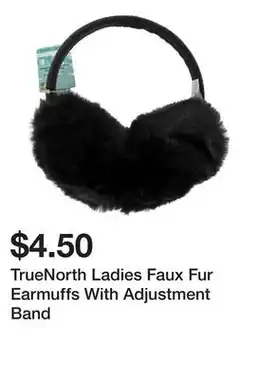 Dollarama TrueNorth Ladies Faux Fur Earmuffs With Adjustment Band offer