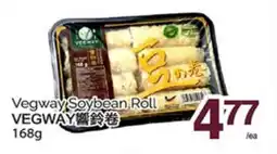 T&T Supermarket VEGWAY SOYBEAN ROLL, 168G offer