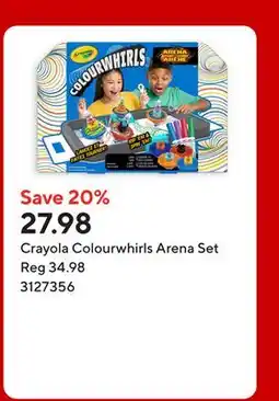 Staples Crayola Colourwhirls Arena Set offer