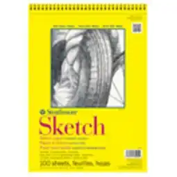 Staples Strathmore 300 Series Sketch Pad - 11 x 14 - 100 Sheets offer
