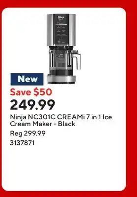 Staples Ninja NC301C CREAMi 7 in 1 Ice Cream Maker - Black offer