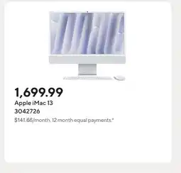 Staples Apple iMac 13 offer