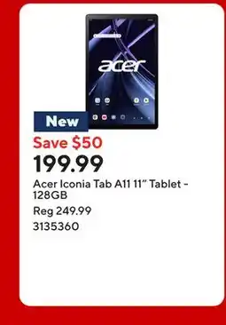 Staples Acer Iconia Tab A11 11 Tablet - 128GB offer