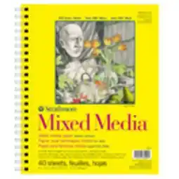 Staples Strathmore 300 Series Mixed Media Pads, 9 x 12, 40 Sheets offer