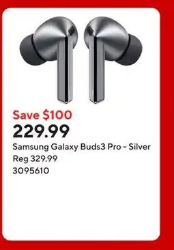 Staples Samsung Galaxy Buds3 Pro - Silver offer