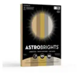 Staples Astrobrights Coloured Cardstock - 8.5 x 11 - 65 lb/176 gsm - Natural 5 Color Assortment - 50 Pack offer