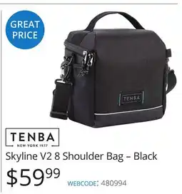 Vistek Tenba Skyline V2 8 Shoulder Bag – Black offer