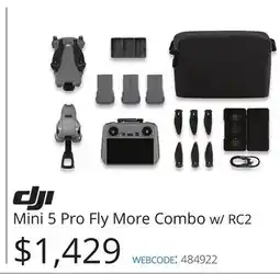 Vistek DJI Mini 5 Pro Fly More Combo w/RC2 offer