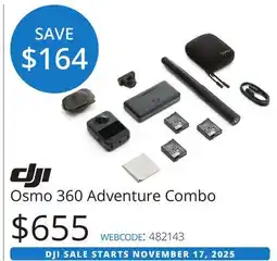 Vistek DJI Osmo 360 Adventure Combo offer