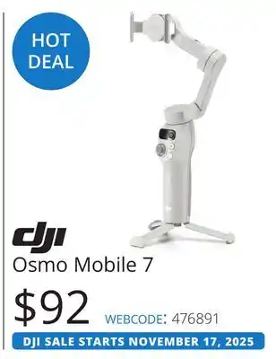Vistek DJI Osmo Mobile 7 offer