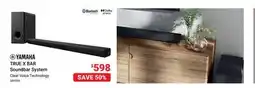 Visions Electronics YAMAHA TRUE X BAR Soundbar System offer