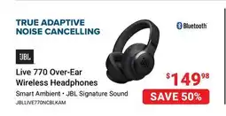 Visions Electronics JBL Live 770 Over-Ear Wireless Headphones offer