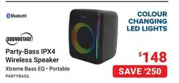 Visions Electronics SOUNDSTAGE Party-Bass IPX4 Wireless Speaker offer