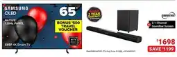 Visions Electronics SAMSUNG 65 S85F 4K Smart TV offer